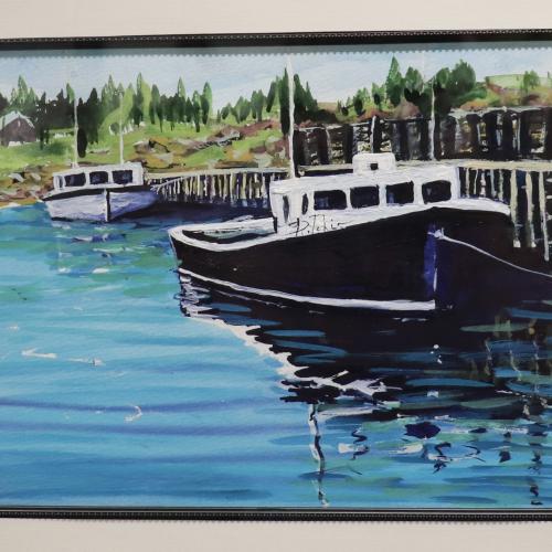 Watercolor artwork of caissie cape