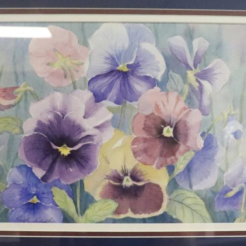 Water color artwork of flowers
