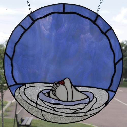 Stained glass art piece