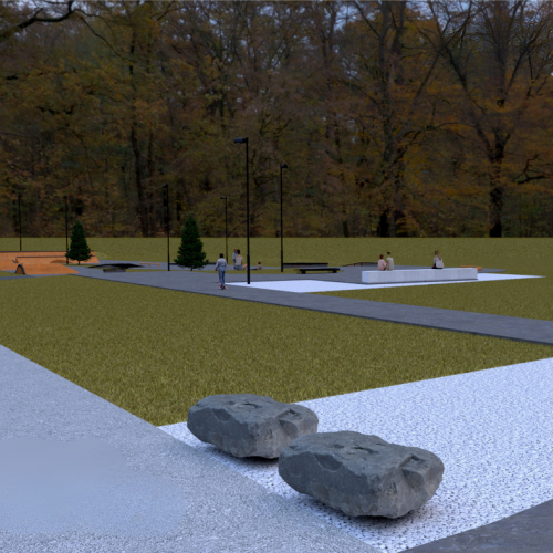 Digital rendering of all-wheels park 