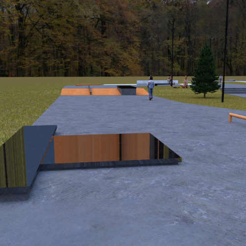 Digital rendering of outdoor all-wheel park