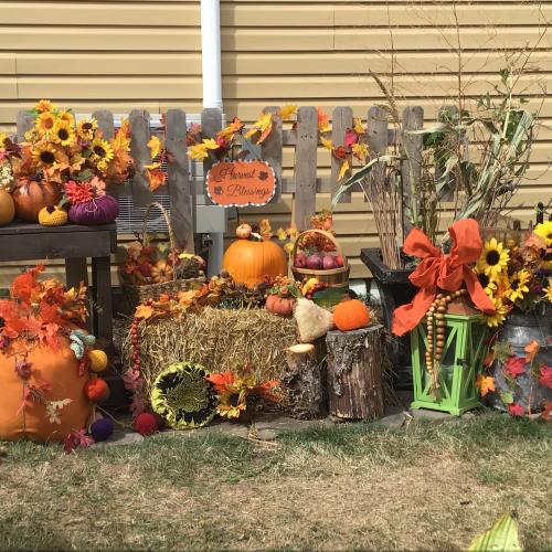 pumpkin display