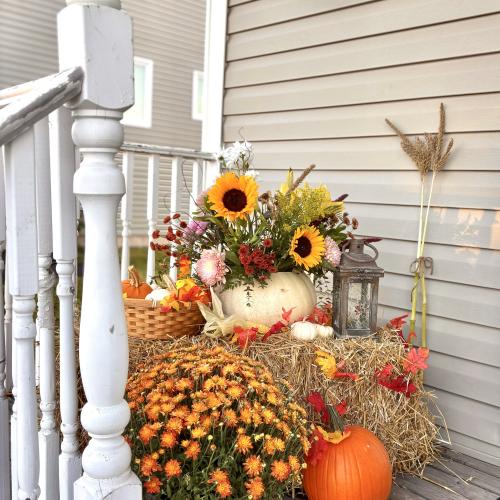 pumpkin display