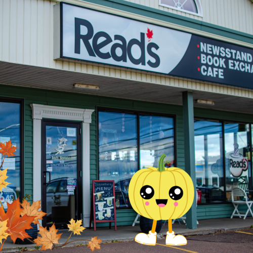 Pal at Read's Riverview Book Cafe