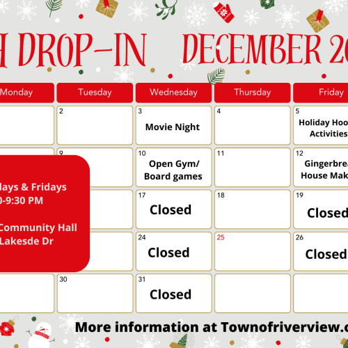 December Drop in Calendar