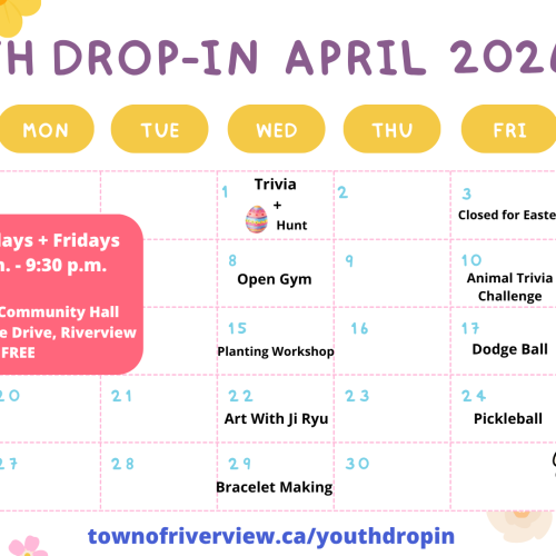 Youth Drop in April
