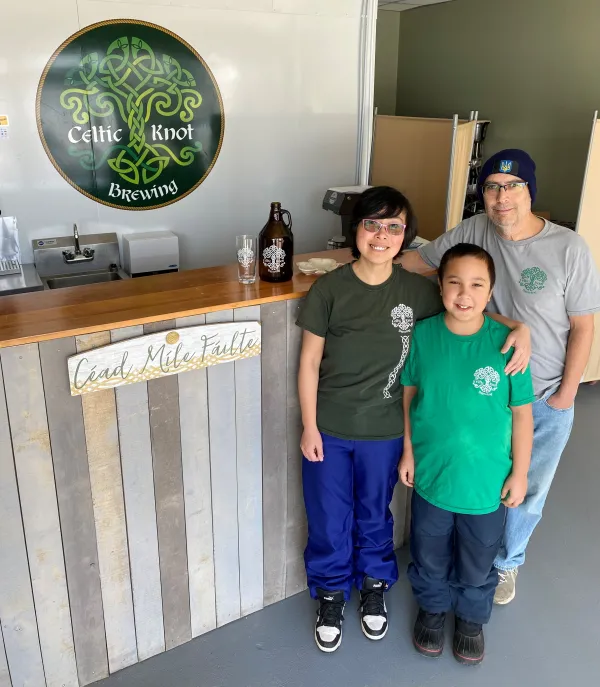 The owners of Celtic Knot Brewing