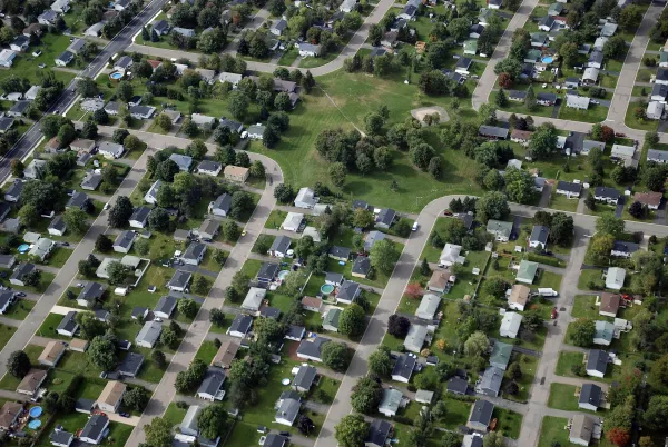 Riverview aerial residential