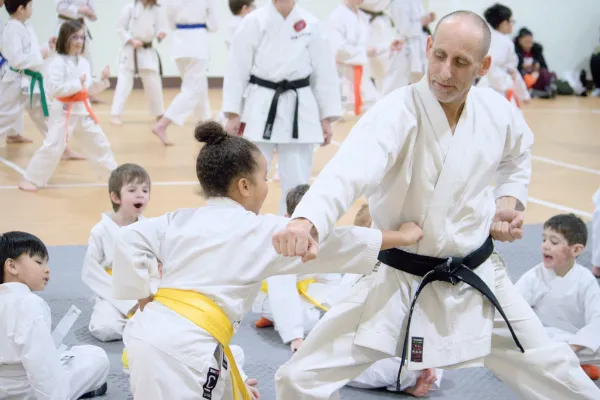 Instructor with student