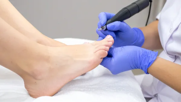 treating a foot with a medical tool