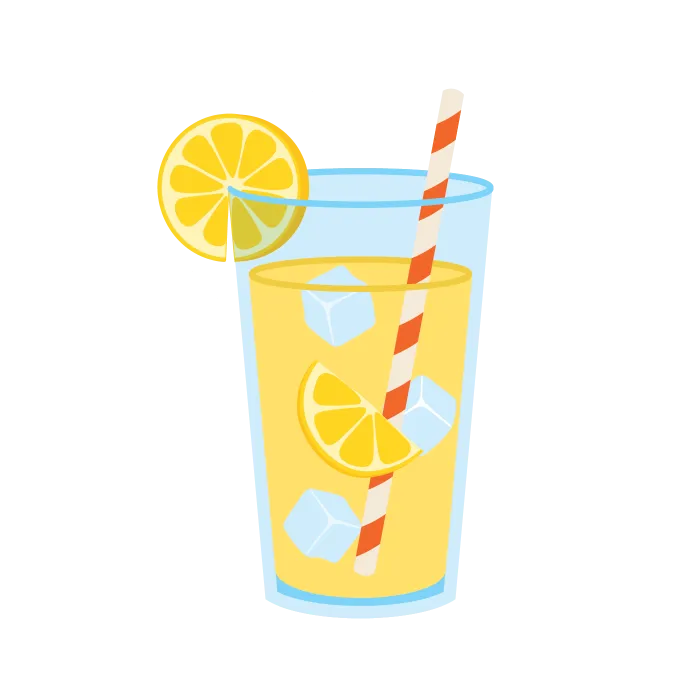 glass of lemonade