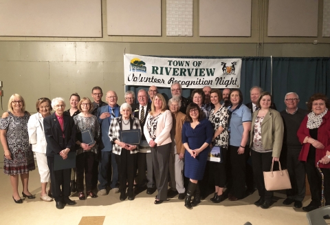 Honourees at 2018 Volunteer Recognition Night