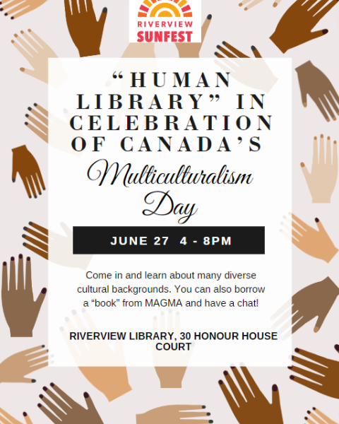 SUNFEST Event "Human Library" in Celebration of Canada's Multiculturalism Day