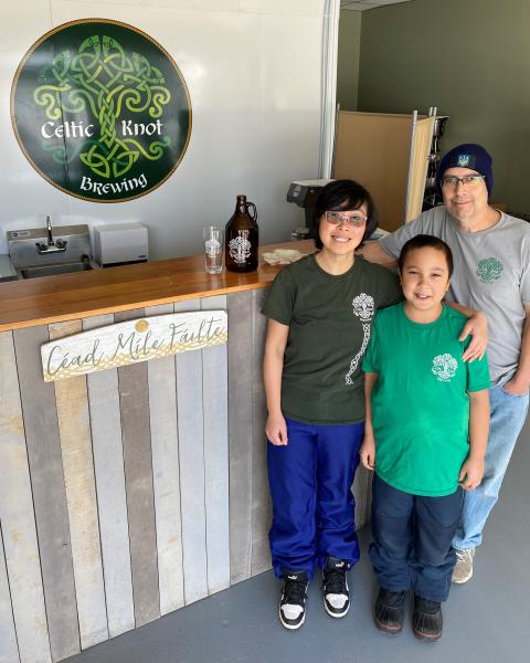 The owners of Celtic Knot Brewing