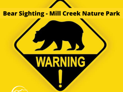 Bear sighting warning image
