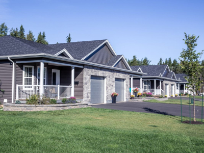 a row of semi-detached homes in riverview